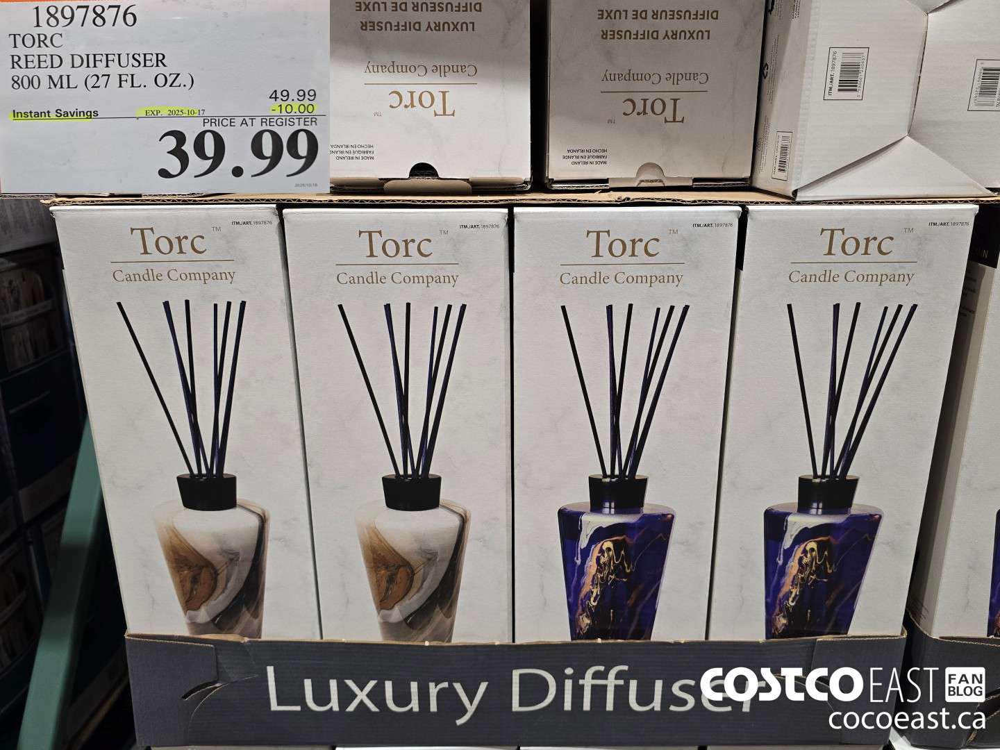 1897876 TORC REED DIFFUSER 800 ML (27 FL. OZ.) ($10.00 INSTANT SAVINGS EXPIRES ON 2025-10-17) $39.99