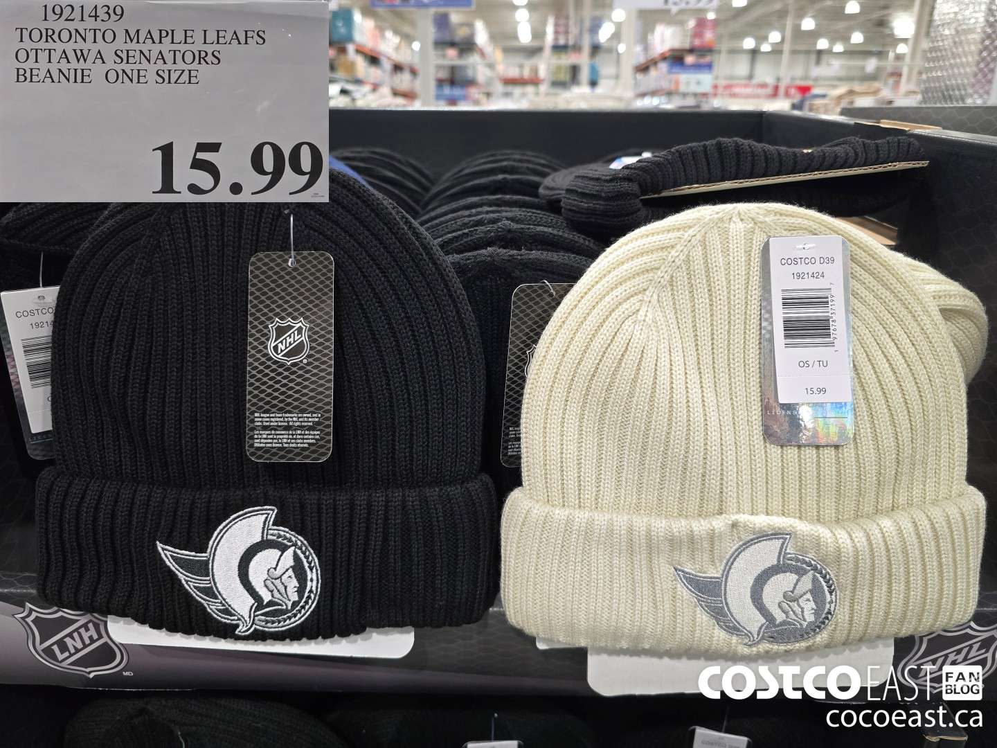 1921439 TORONTO MAPLE LEAFS OTTAWA SENATORS BEANIE ONE SIZE $15.99