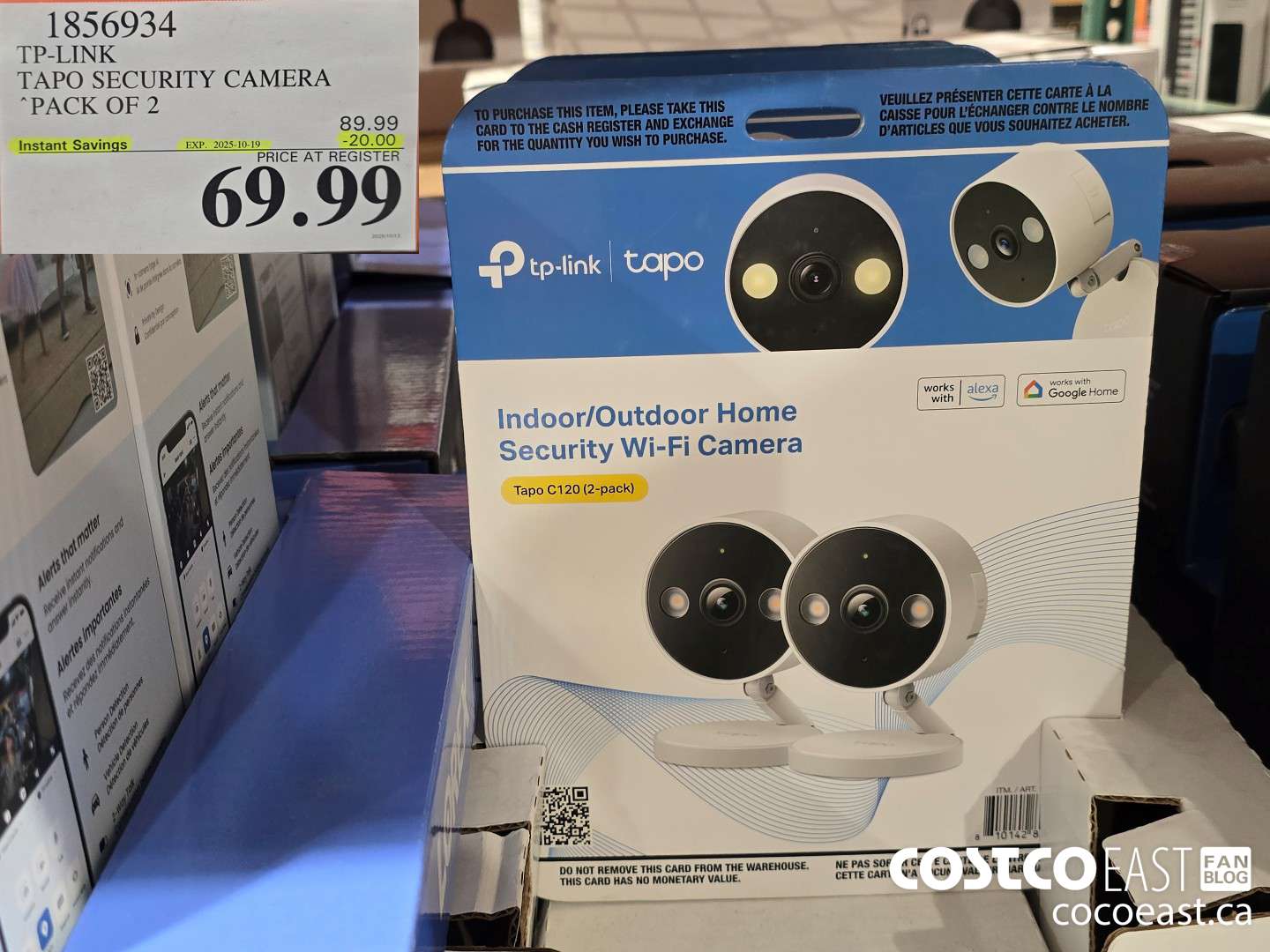 1856934 TP-LINK TAPO SECURITY CAMERA PACK OF 2 ($20.00 INSTANT SAVINGS EXPIRES ON 2025-10-19) $69.99