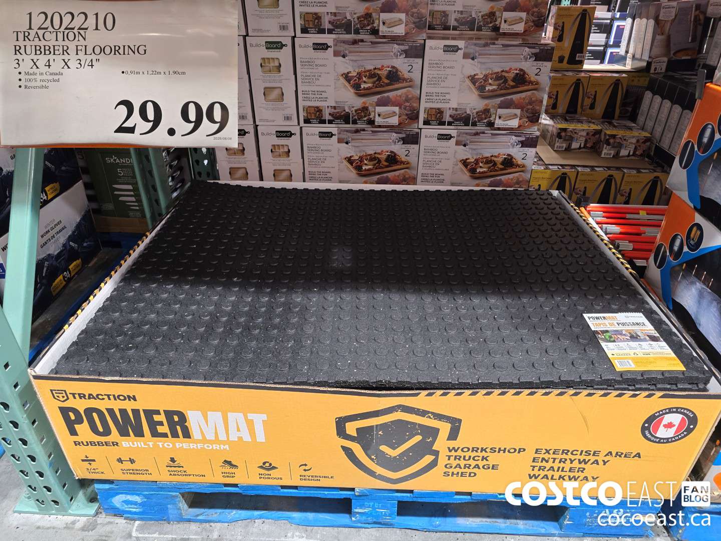 1202210 TRACTION RUBBER FLOORING 3' X 4' X 3/4