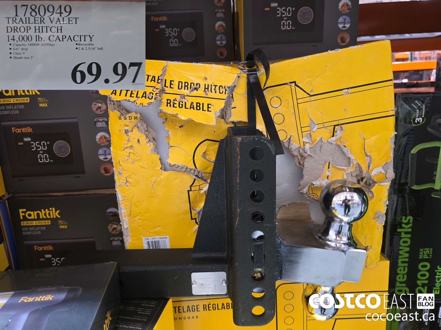 1780949 TRAILER VALET DROP HITCH 14,000 Ib. CAPACITY $69.97