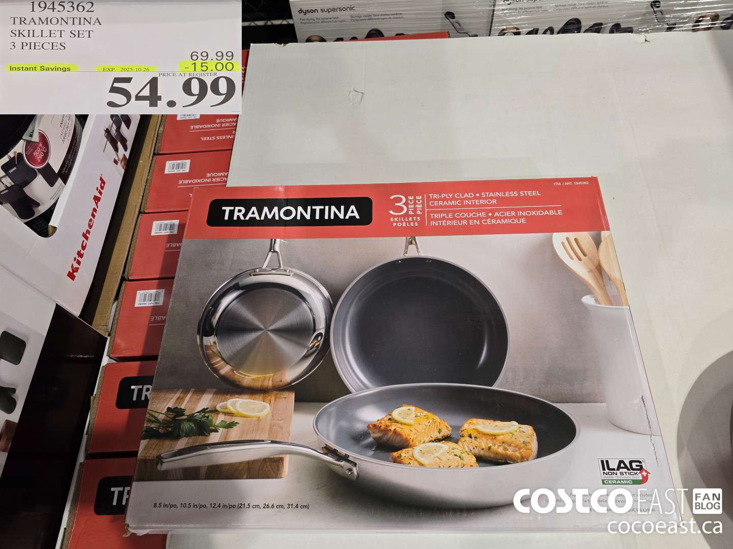 1945362 TRAMONTINA SKILLET SET 3 PIECES ($15.00 INSTANT SAVINGS EXPIRES ON 2025-10-26) $54.99