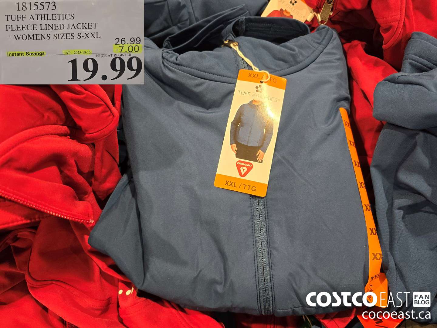 1815573 TUFF ATHETICS FLEECE LINED JACKET +WOMENS SIZES S-XXL ($7.00 INSTANT SAVINGS EXPIRES ON 2025-10-15) $19.99