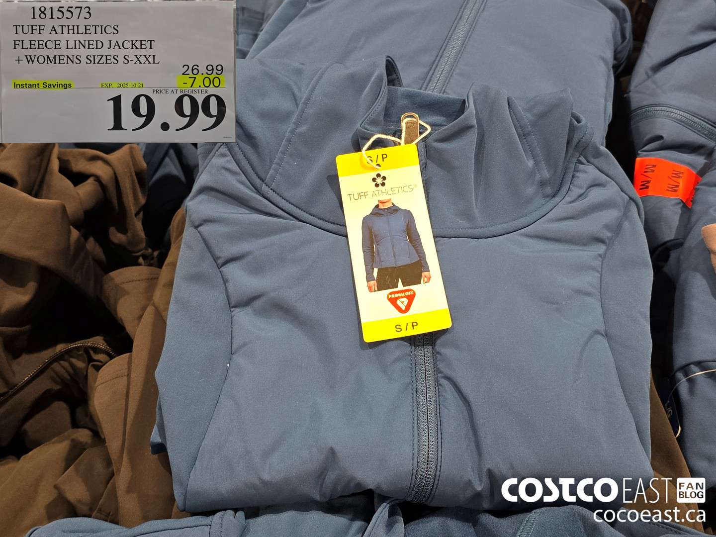 1815573 TUFF ATHETICS FLEECE LINED JACKET +WOMENS SIZES S-XXL ($7.00 INSTANT SAVINGS EXPIRES ON 2025-10-21) $19.99