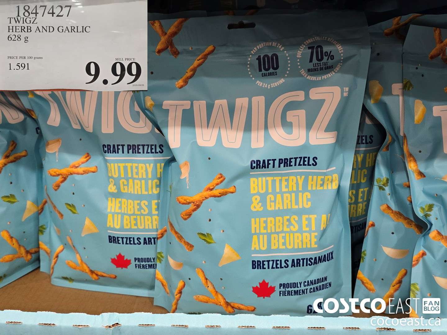 1847427 TWIGZ HERB AND GARLIC 628 g $9.99