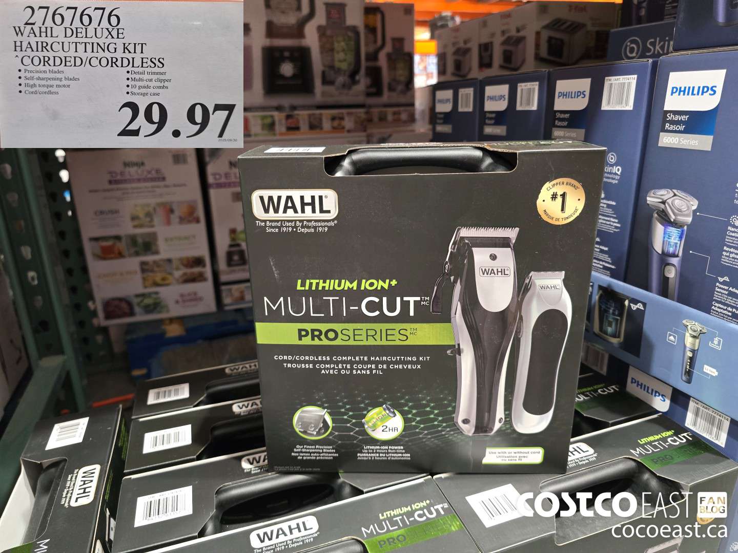 2767676 WAHL DELUXE HAIRCUTTING KIT CORDED/ CORDLESS $29.97