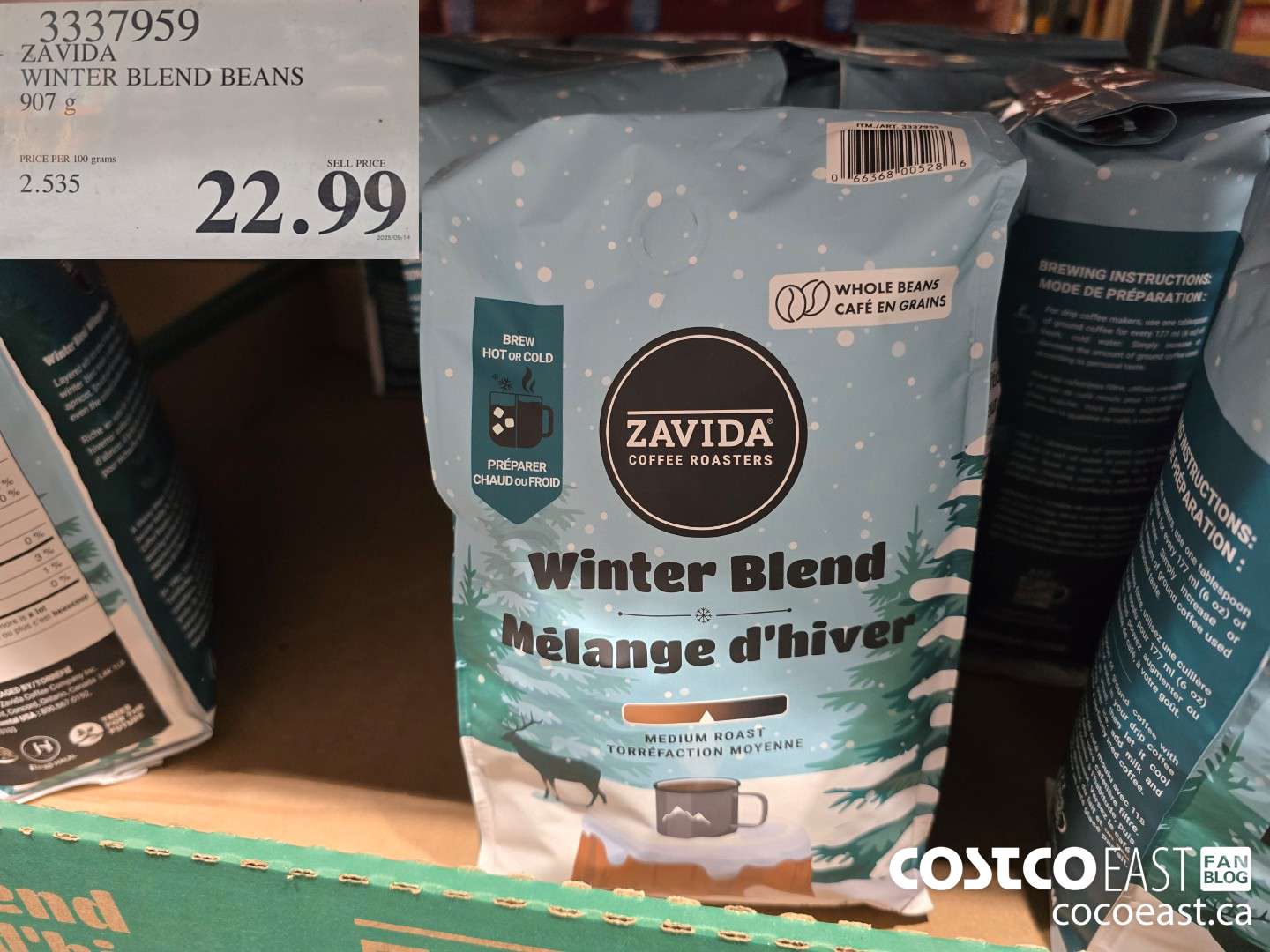 3337959 ZAVIDA WINTER BLEND BEANS 907 g $22.99