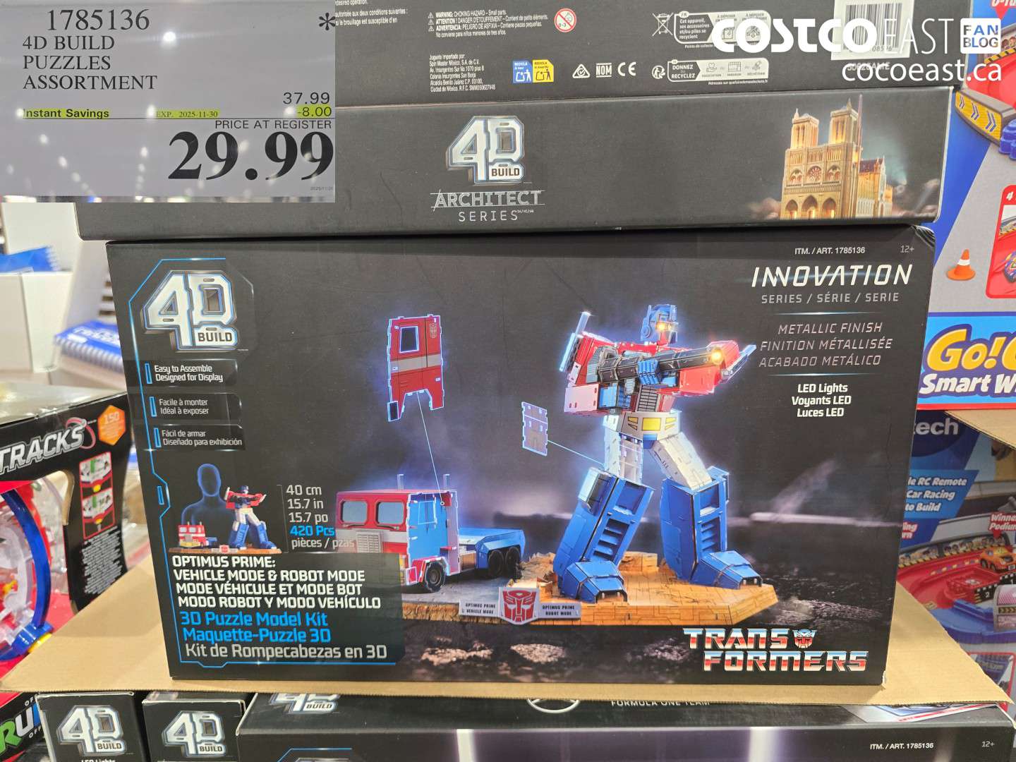 1785136 4D BUILD PUZZLES ASSORTMENT ($8.00 INSTANT SAVINGS EXPIRES ON 2025-11-30) $29.99