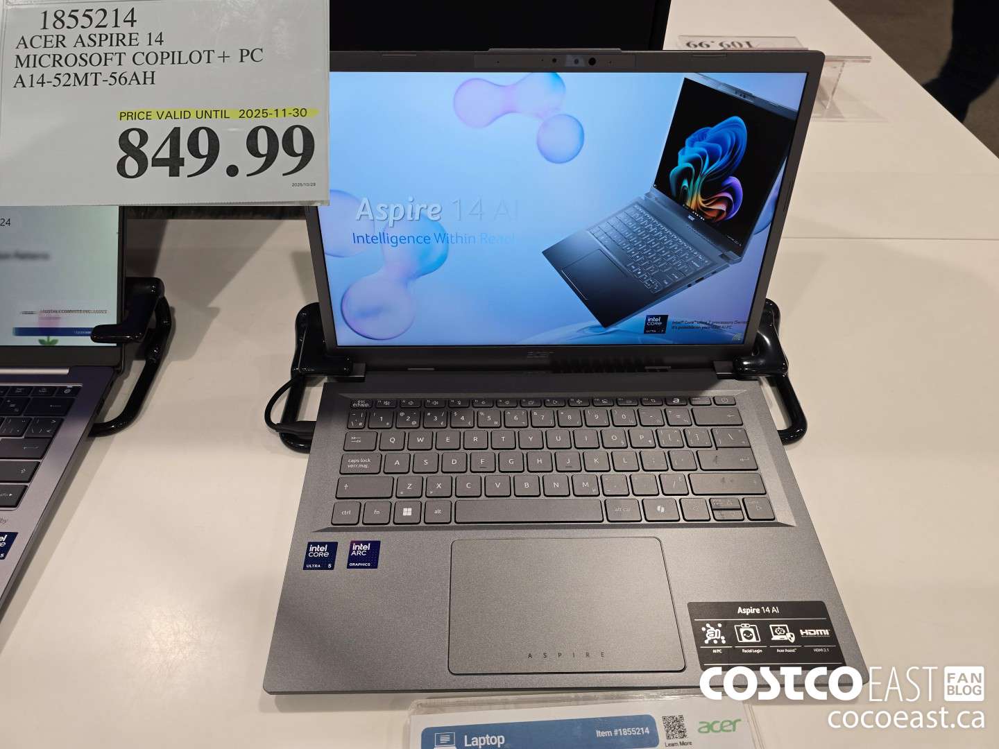 1855214 ACER ASPIRE 14 MICROSOFT COPILOT+ PC A14-52MT-56AH $849.99