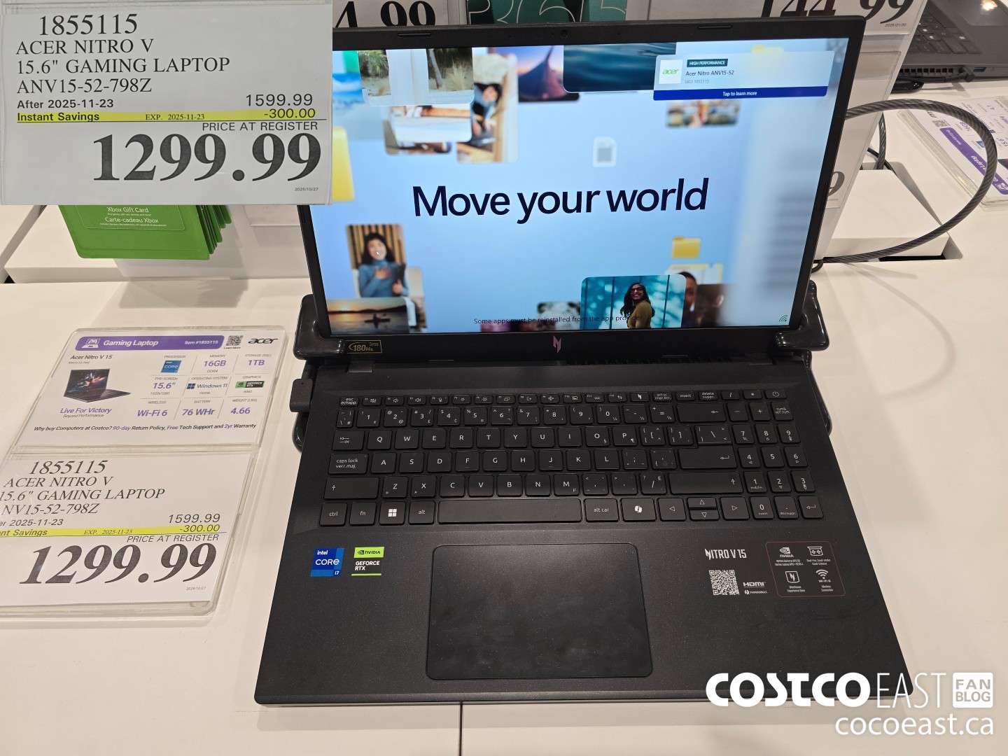 1855115 ACER NITRO V 15.6