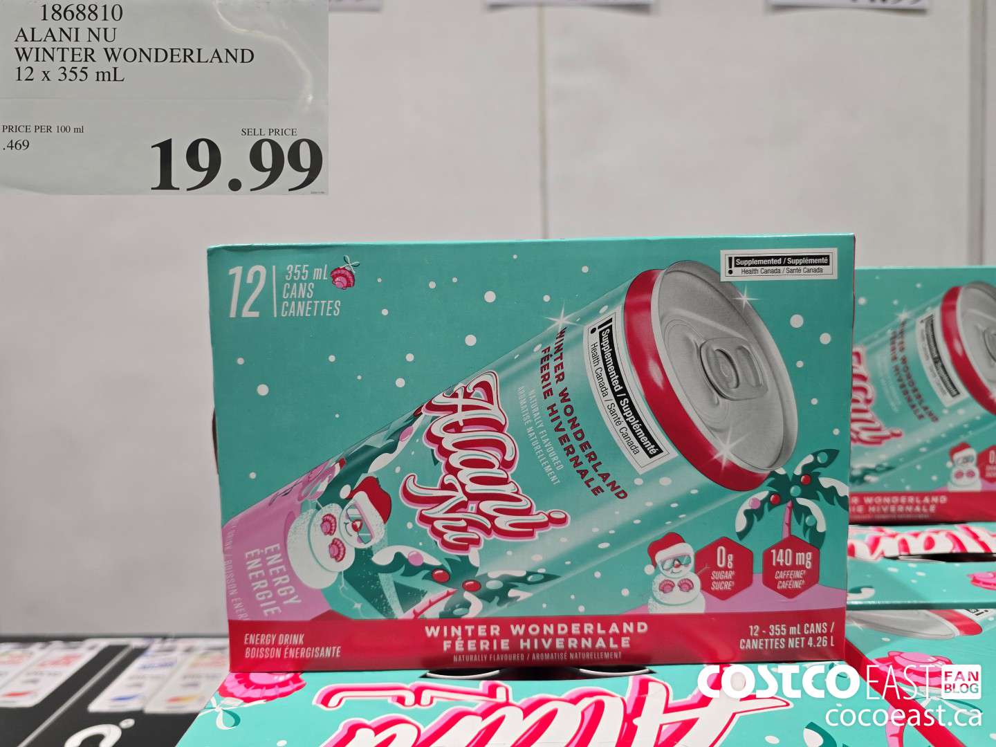 1868810 ALANI NU WINTER WONDERLAND 12 X 355 ML $19.99