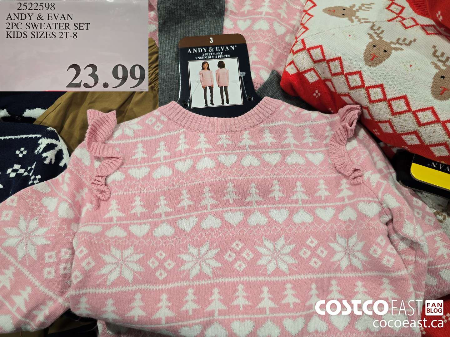 2522598 ANDY & EVAN 2PC SET SIZES 2T-8 $23.99