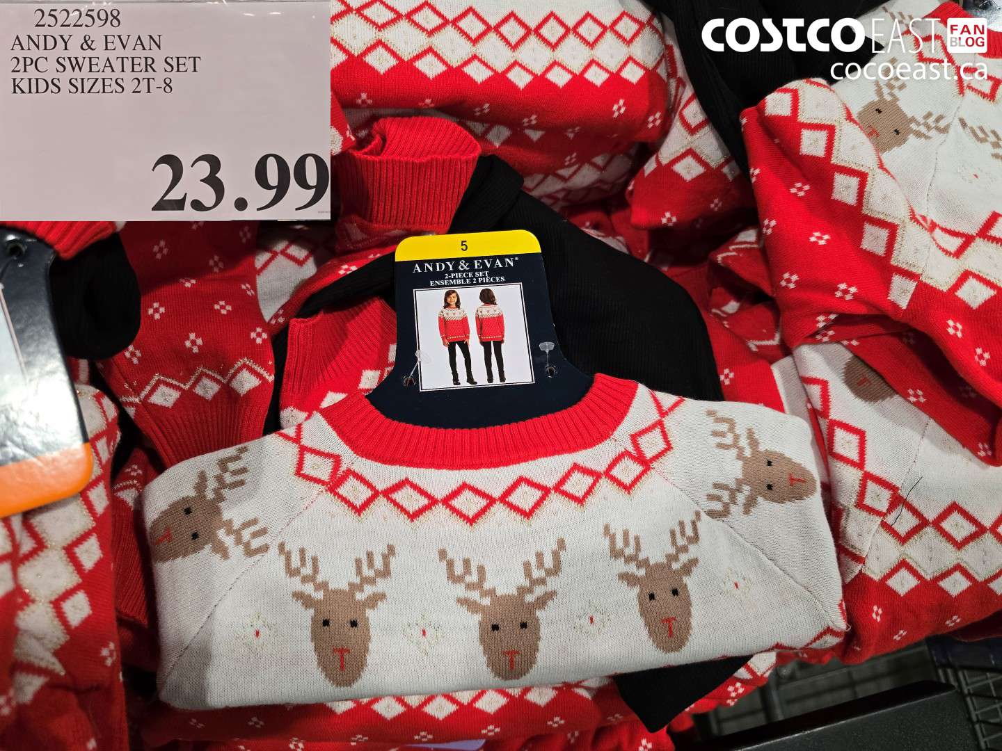 2522598 ANDY & EVAN 2PC SET SIZES 2T-8 $23.99