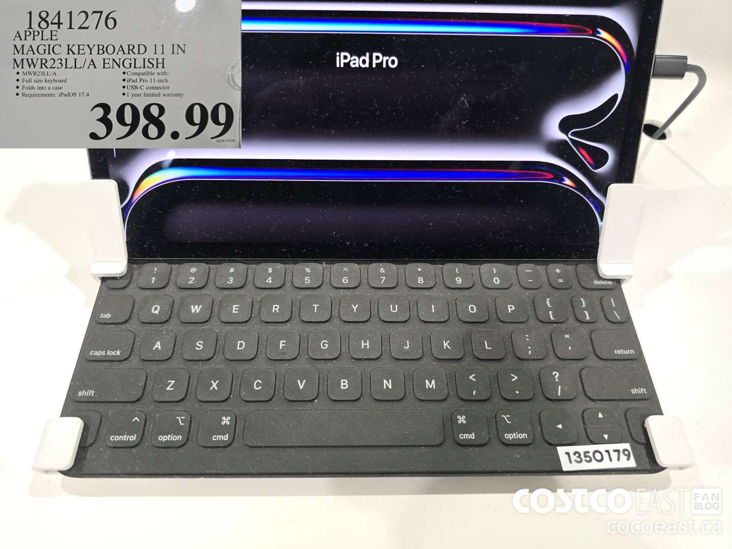 1841276 APPLE MAGIC KEYBOARD 11 IN MWR23LL/A ENGLISH $398.99