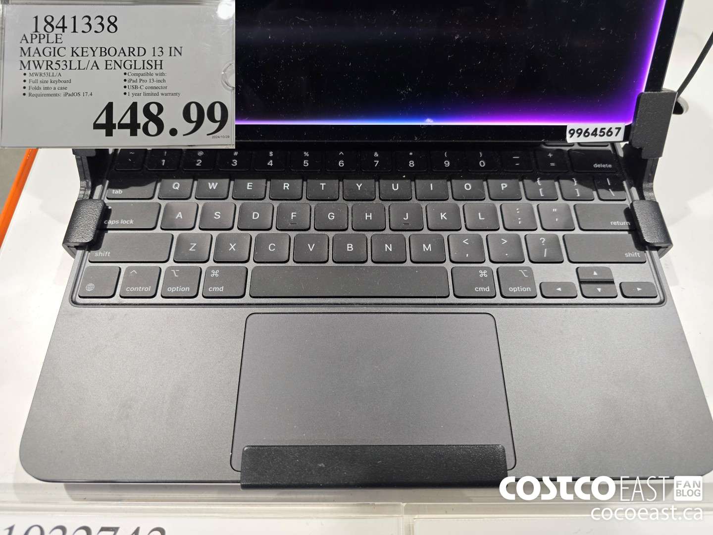 1841338 APPLE MAGIC KEYBOARD 13 IN MWRS53LL/A ENGLISH $448.99