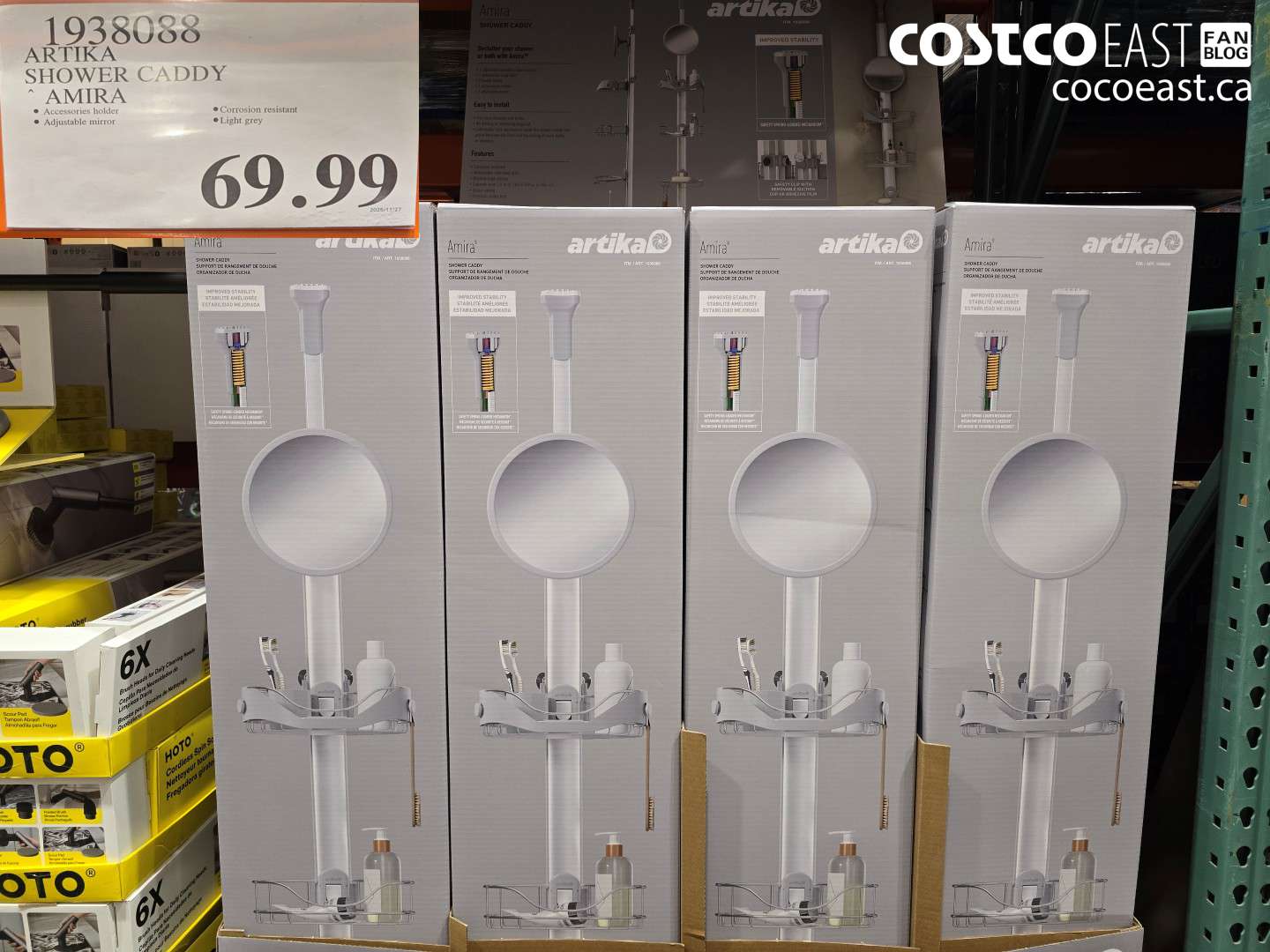 1938088 ARTIKA SHOWER CADDY AMIRA $69.99