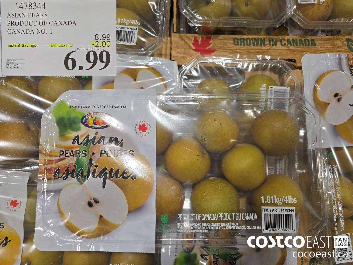 1478344 ASIAN PEARS PRODUCT OF CANADA CANADA NO. 1 ($2.00 INSTANT SAVINGS EXPIRES ON 2025-11-25) $6.99