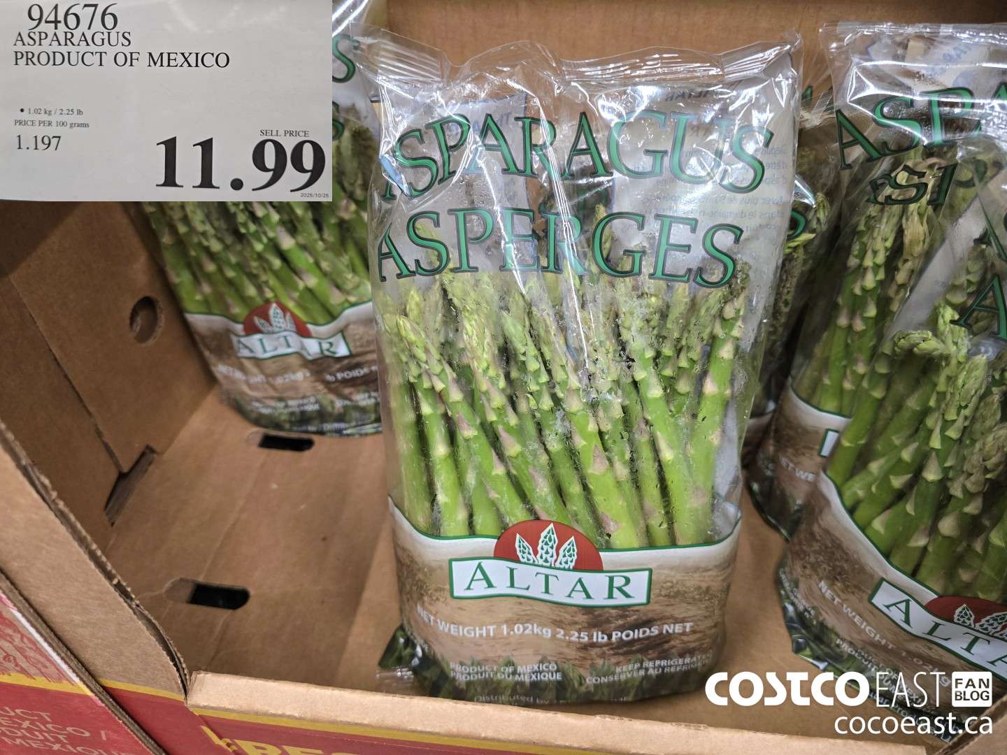 94676 ASPARAGUS PRODUCT OF MEXICO $11.99