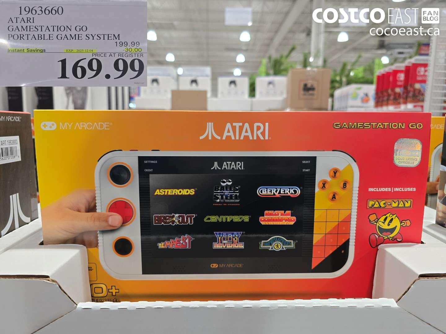 1963660 ATARI GAMESTATION GO PORTABLE GAME SYSTEM ($30.00 INSTANT SAVINGS EXPIRES ON 2025-12-04) $169.99