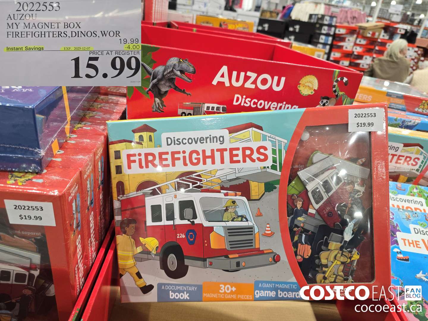 2022553 AUZOU MY MAGNET BOX FIREFIGHTERS, DINOS, WOR ($4.00 INSTANT SAVINGS EXPIRES ON 2025-12-07) $15.99