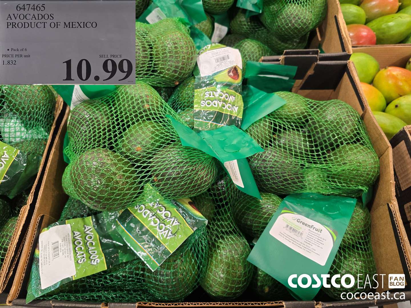 647465 AVOCADOS PRODUCT OF MEXICO $10.99
