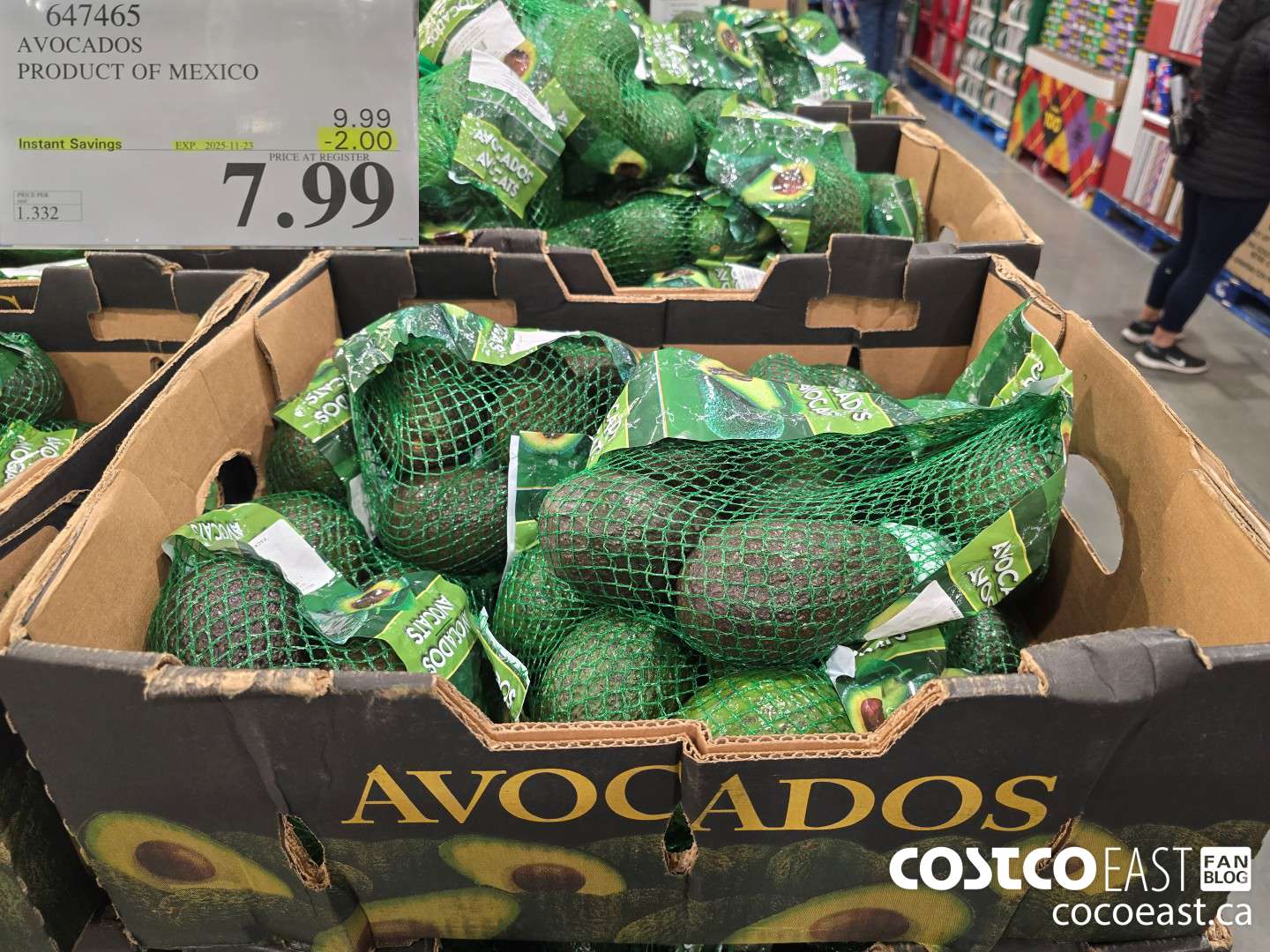 647465 AVOCADOS PRODUCT OF MEXICO ($2.00 INSTANT SAVINGS EXPIRES ON 2025-11-23) $7.99