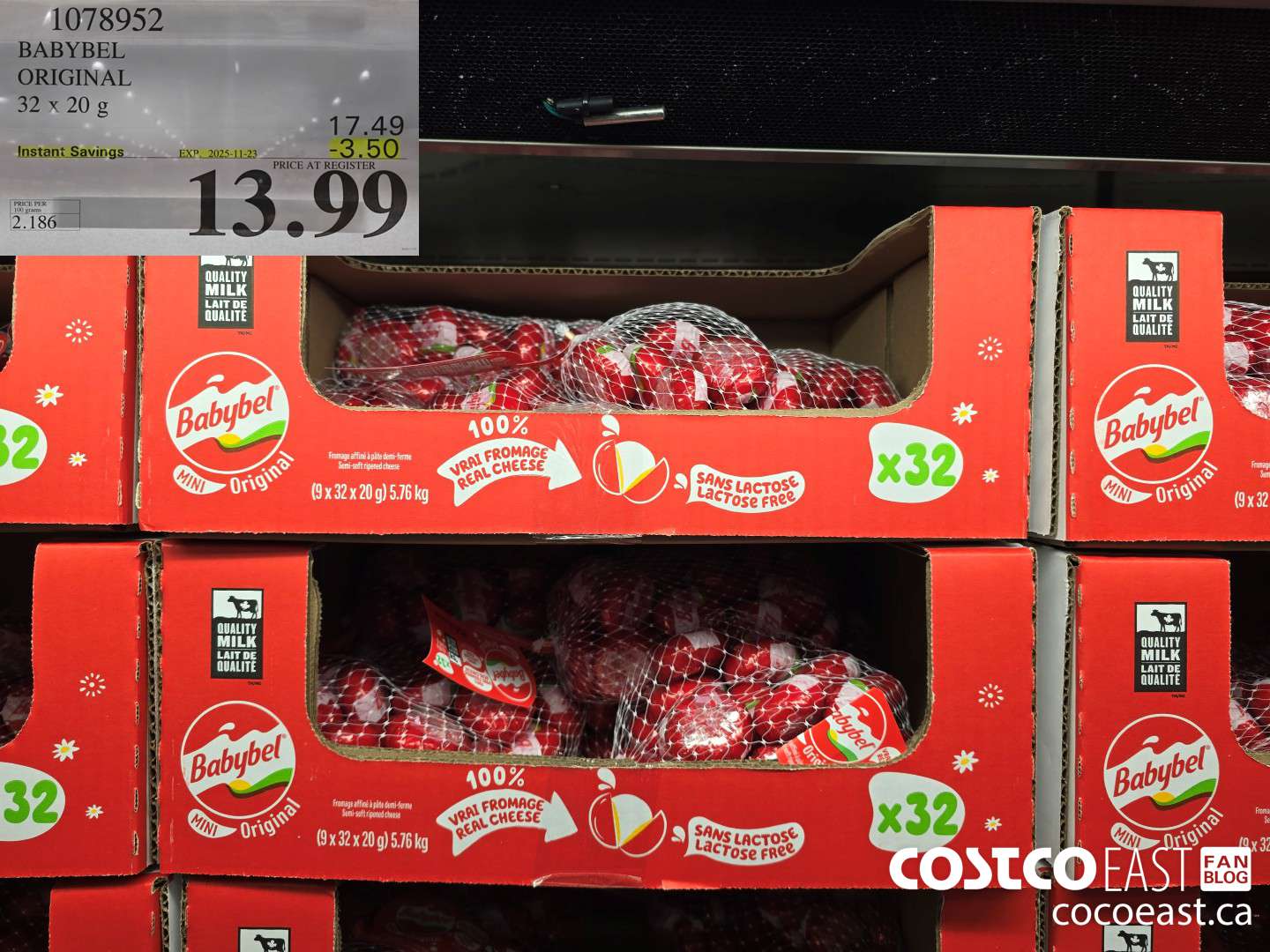 1078952 BABYBEL ORIGINAL 32 x 20g ($3.50 INSTANT SAVINGS EXPIRES ON 2025-11-23) $13.99