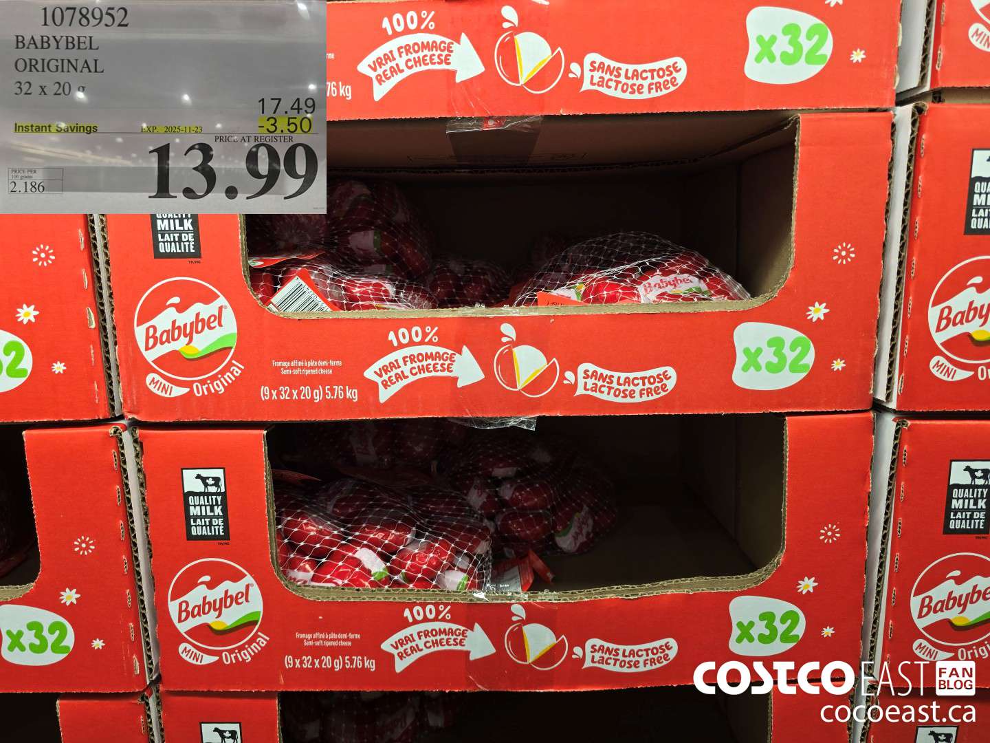 1078952 BABYBEL ORIGINAL 32 x 20g ($3.50 INSTANT SAVINGS EXPIRES ON 2025-11-23) $13.99