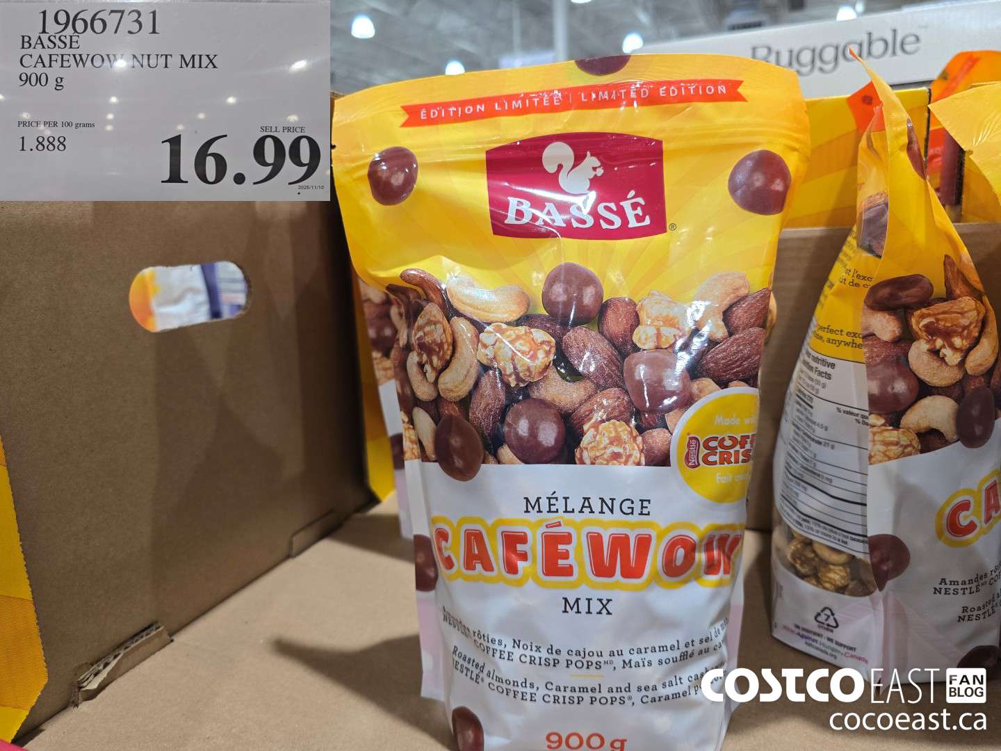 1966731 BASSE CAFEWOW NUT MIX 900 g $16.99