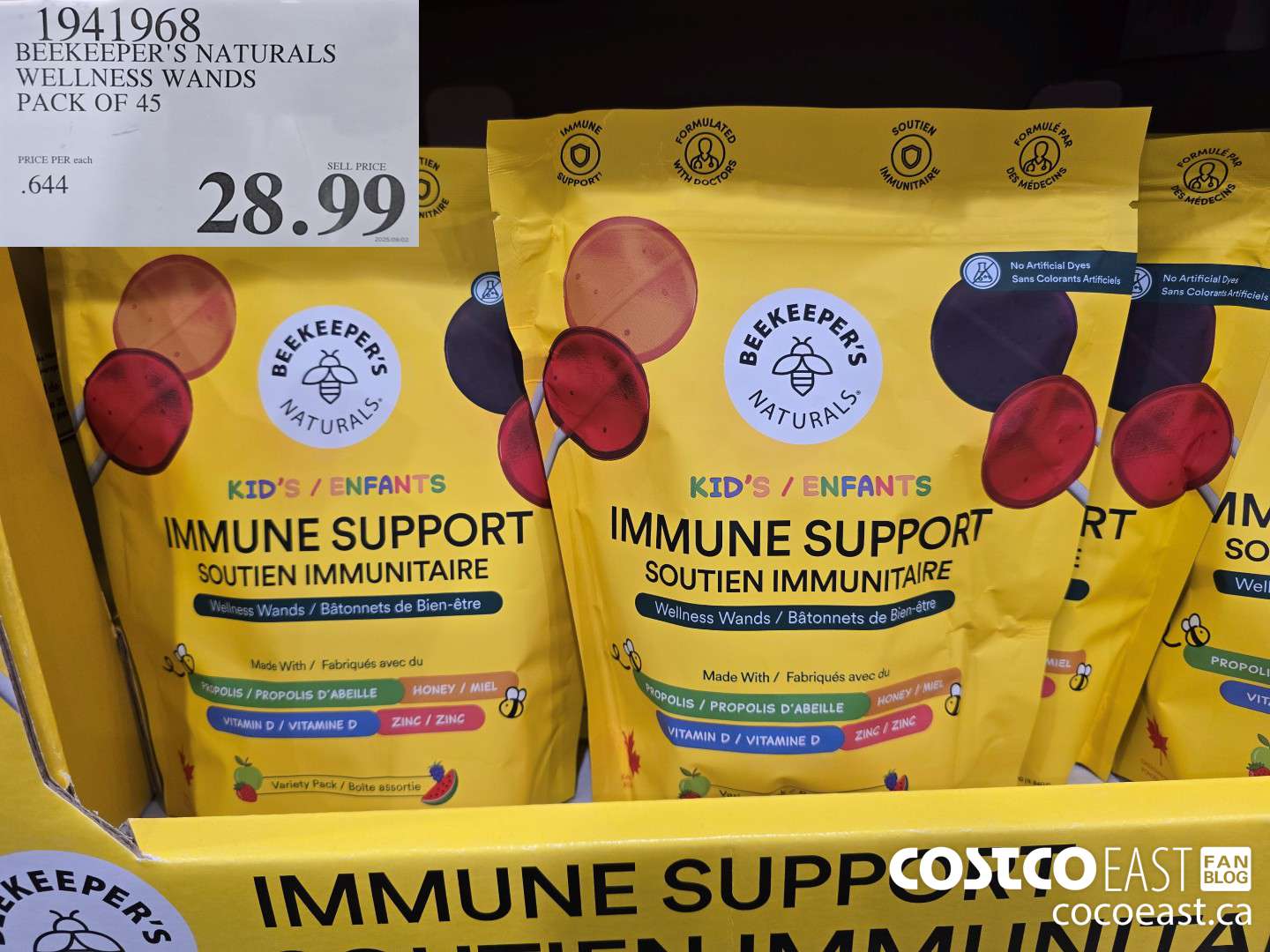 1941968 BEEKEEPER'S NATURALS WELLNESS WANDS PACK OF 45 $28.99