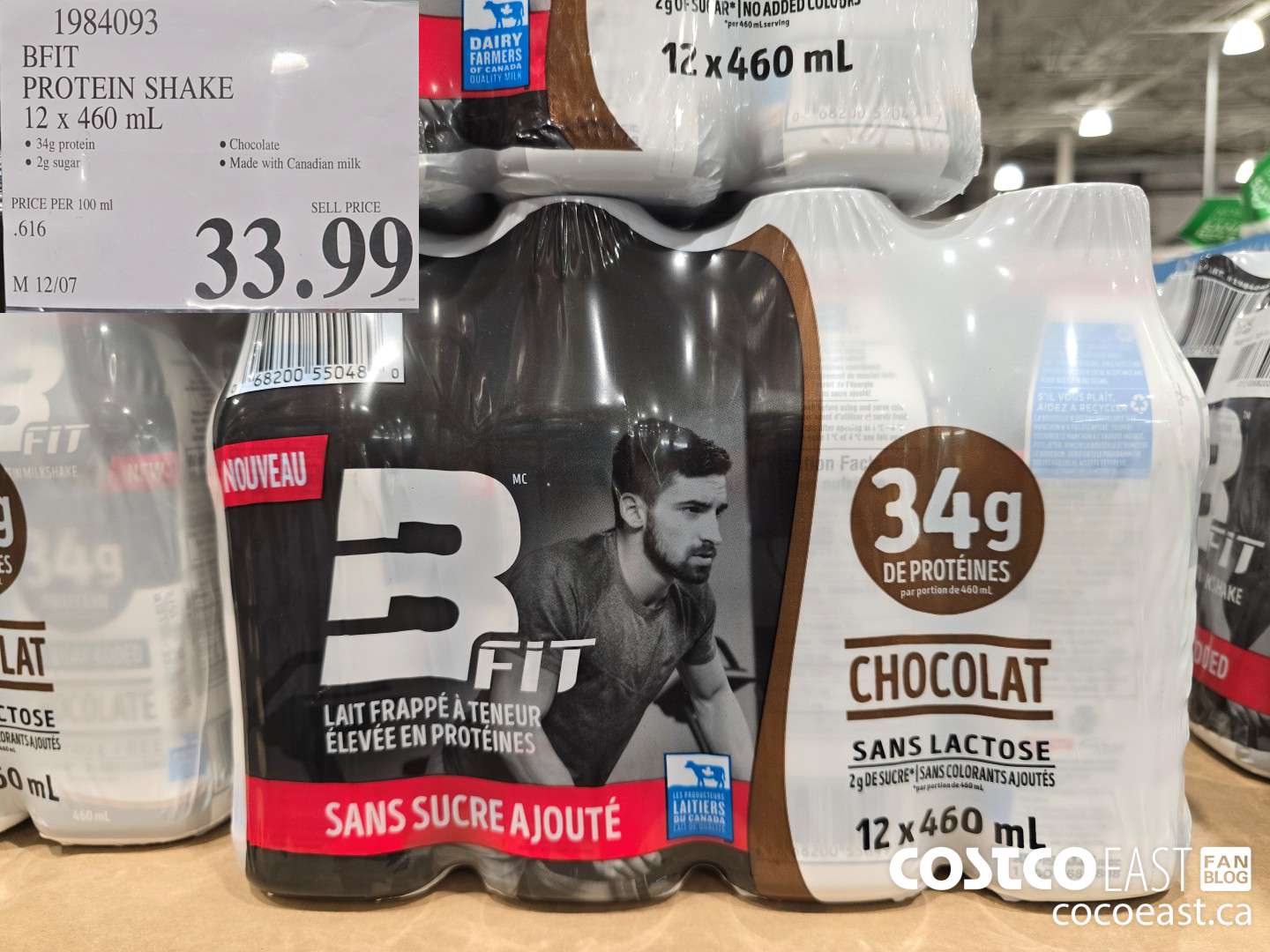 1984093 BFIT PROTEIN SHAKE 12 x 460 mL $33.99
