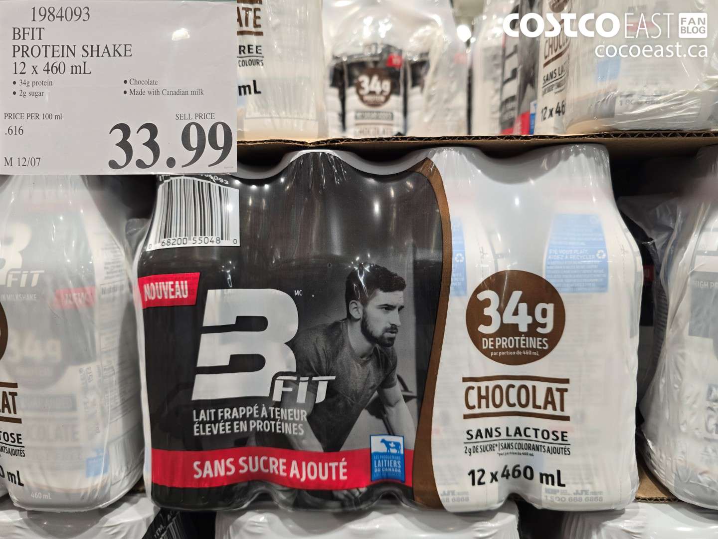 1984093 BFIT PROTEIN SHAKE 12 x 460 mL $33.99