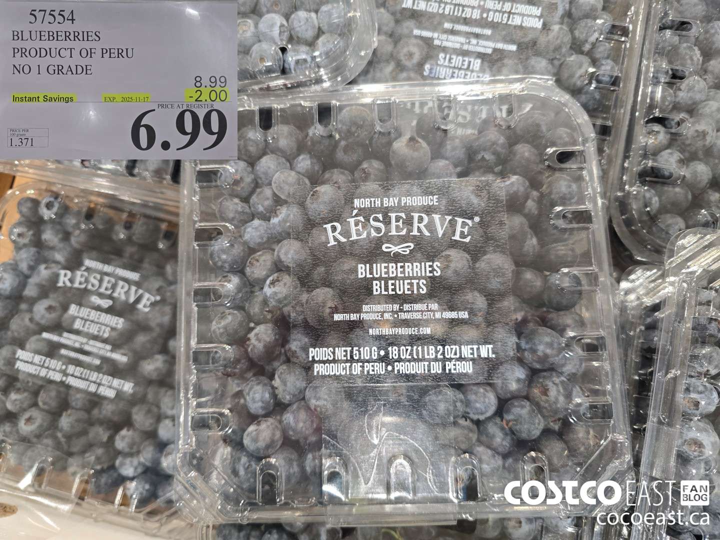 57554 BLUEBERRIES PRODUCT OF MEXICO ($2.00 INSTANT SAVINGS EXPIRES ON 2025-11-17) $6.99