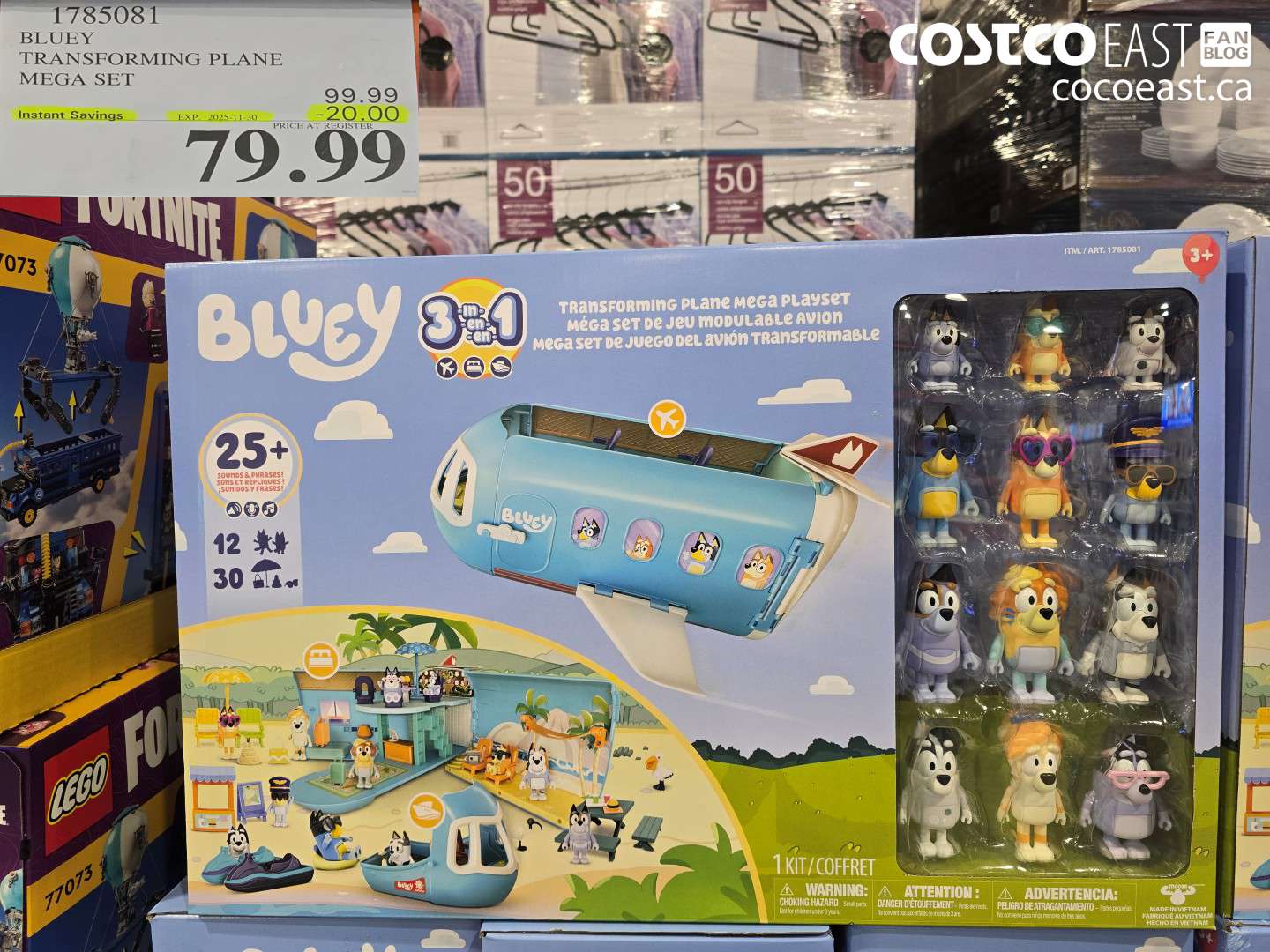 1785081 BLUEY TRANSFORMING PLANE MEGA SET ($20.00 INSTANT SAVINGS EXPIRES ON 2025-11-30) $79.99