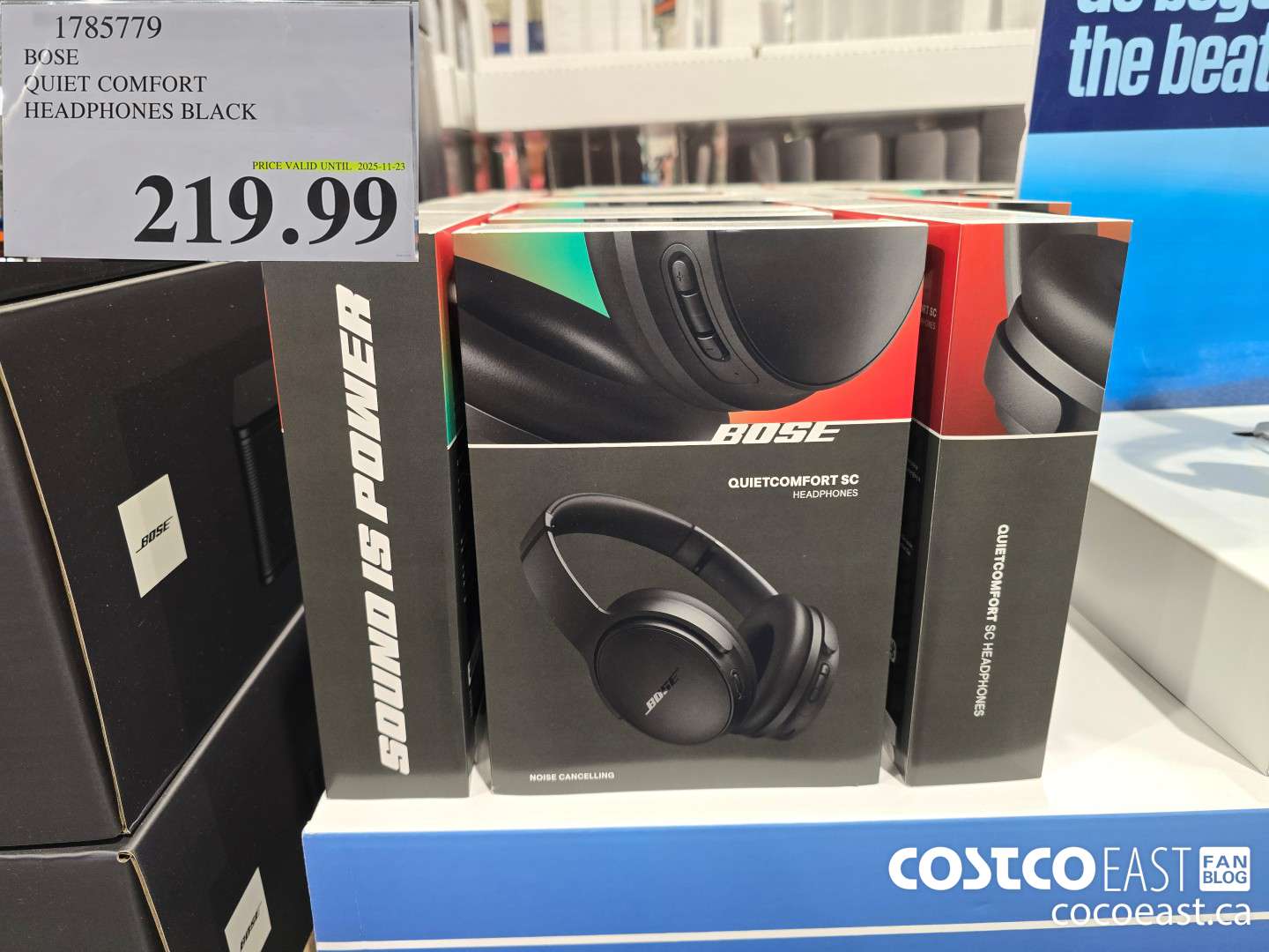 1785779 BOSE QUIET COMFORT HEADPHONES BLACK $219.99