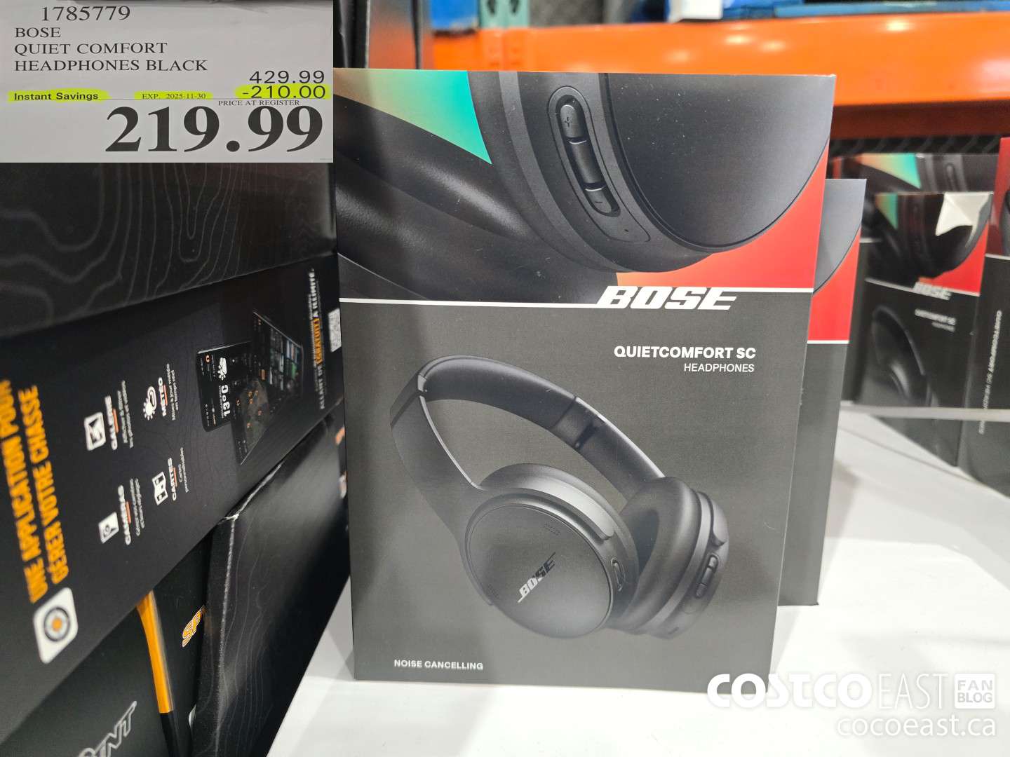 1785779 BOSE QUIET COMFORT HEADPHONES BLACK ($210.00 INSTANT SAVINGS EXPIRES ON 2025-11-30) $219.99