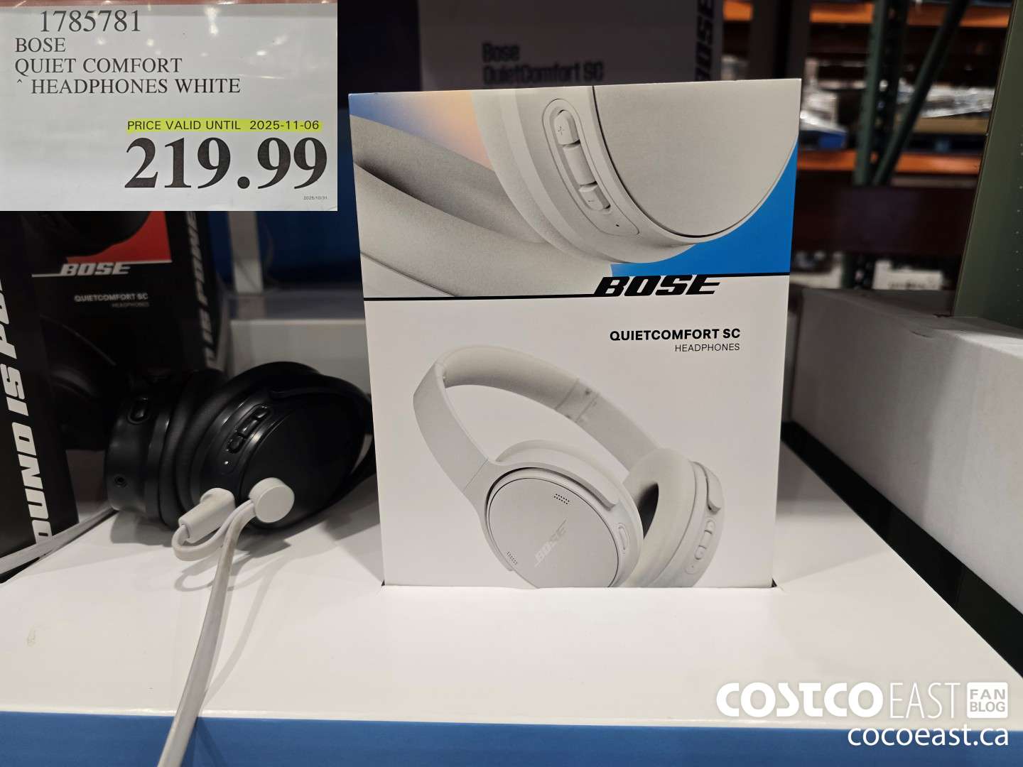 1785781 BOSE QUIET COMFORT ~ HEADPHONES WHITE $219.99