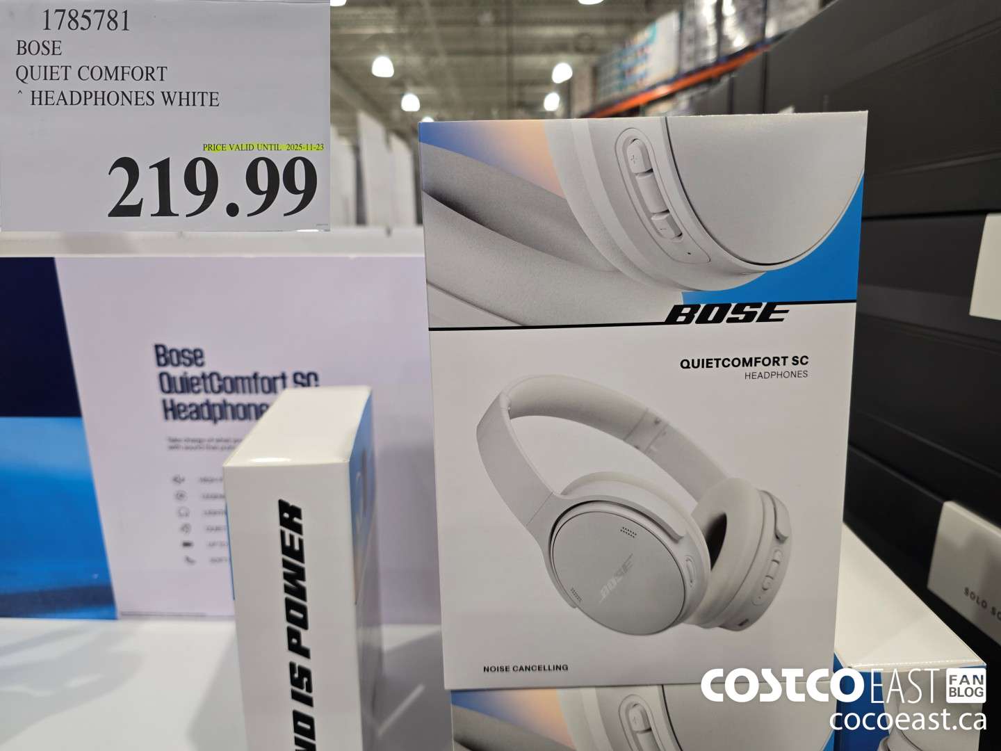 1785781 BOSE QUIET COMFORT ~ HEADPHONES WHITE $219.99
