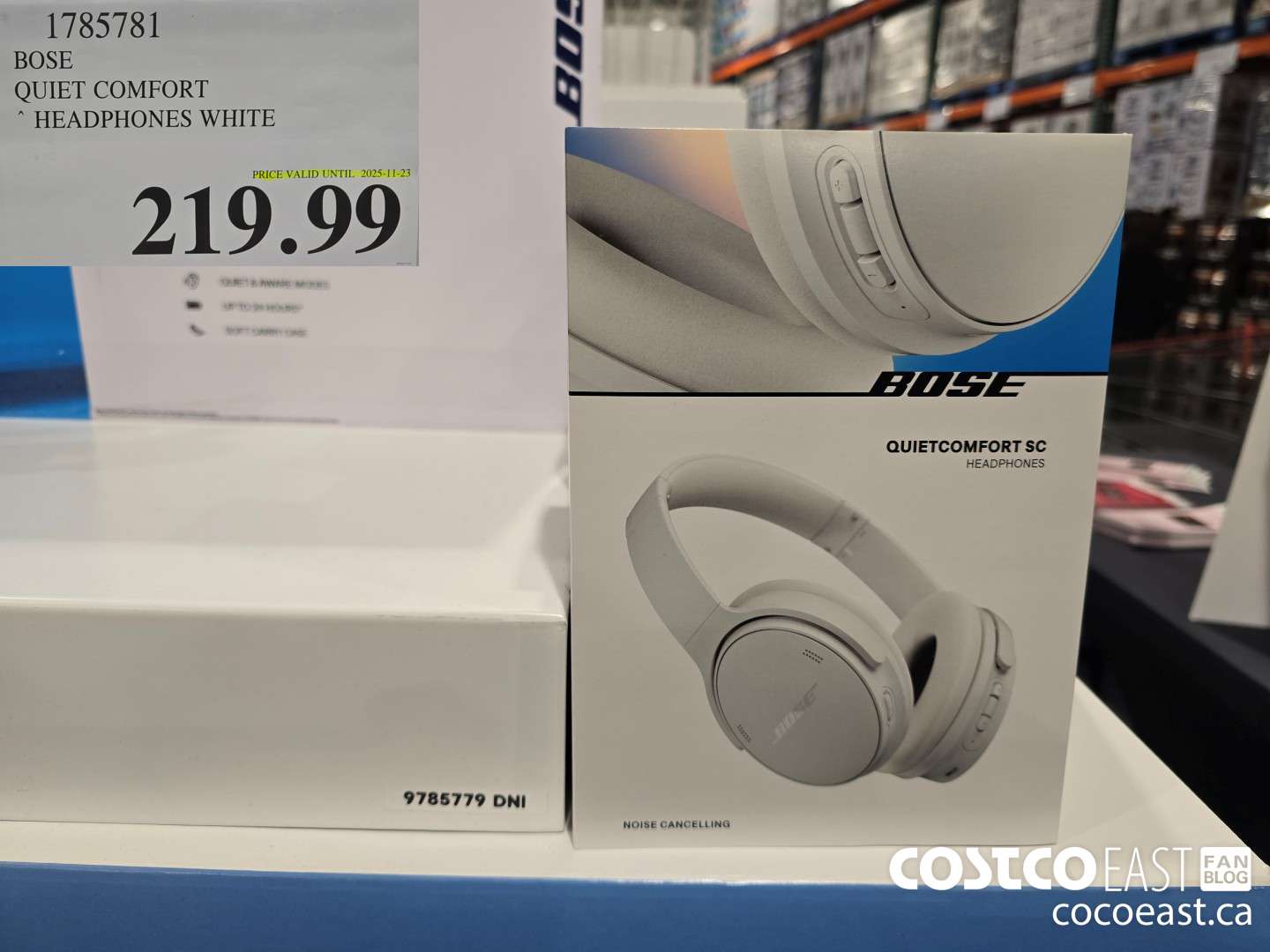 1785781 BOSE QUIET COMFORT ~ HEADPHONES WHITE $219.99