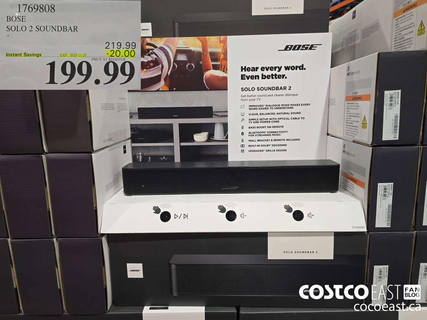 1769808 BOSE SOLO 2 SOUNDBAR ($20.00 INSTANT SAVINGS EXPIRES ON 2025-11-23) $199.99