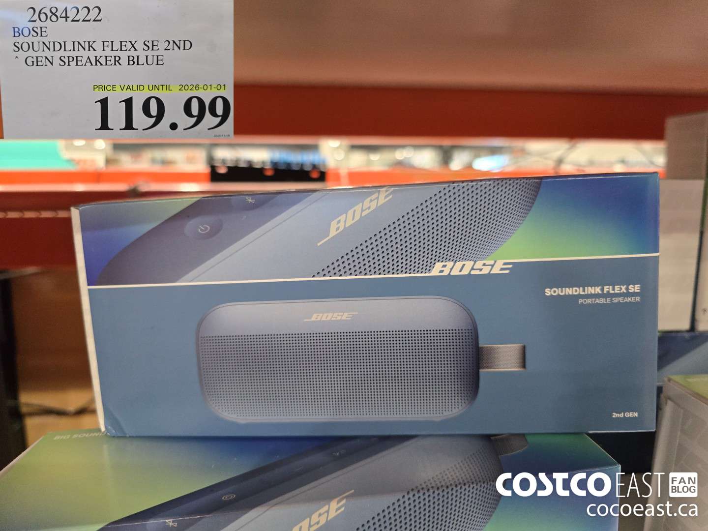 2684222 BOSE SOUNDLINK FLEX SPEAKER 2ND GEN BLUE $119.99