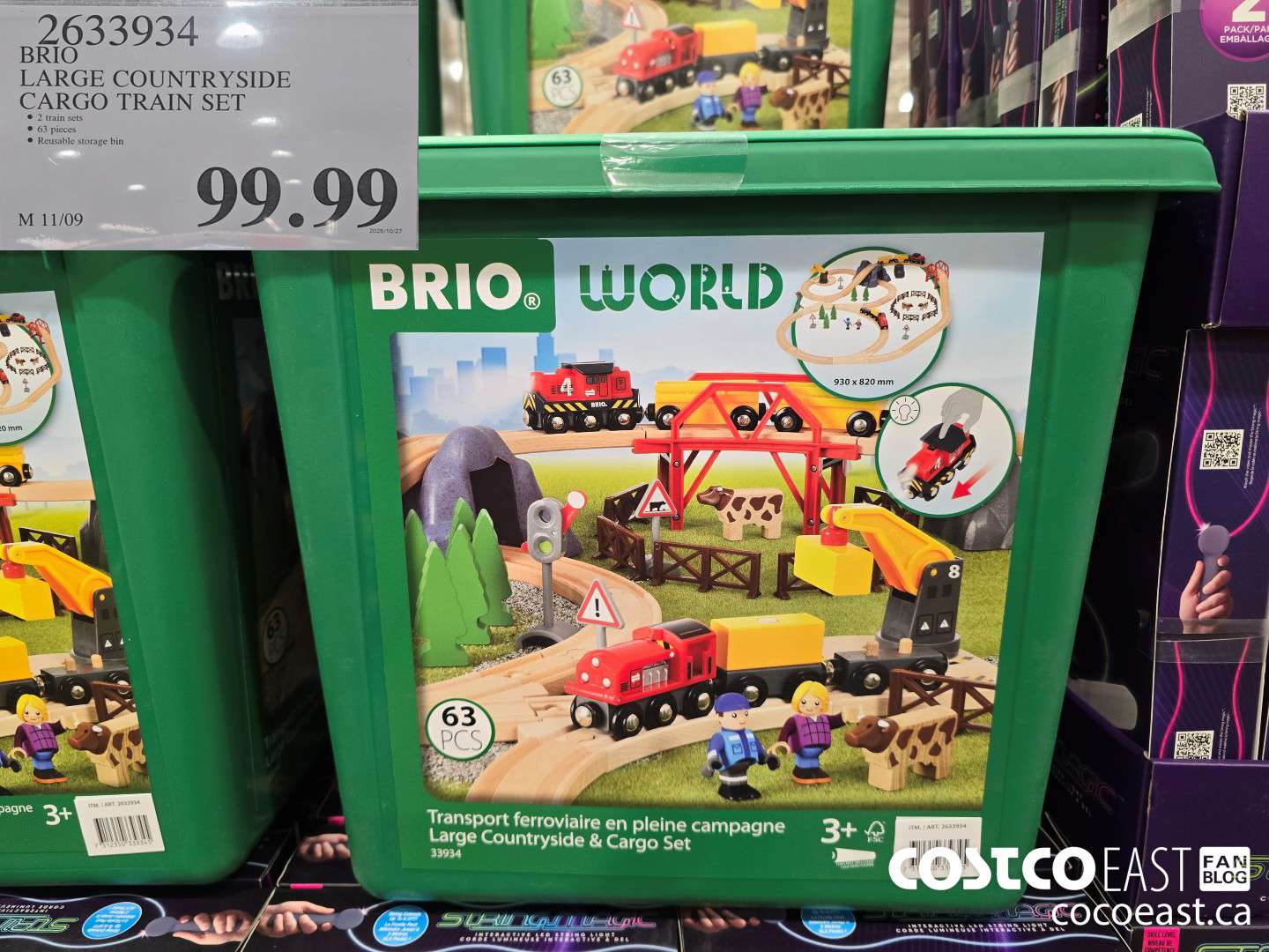 2633934 BRIO LARGE COUNTRYSIDE CARGO TRAIN SET $99.99
