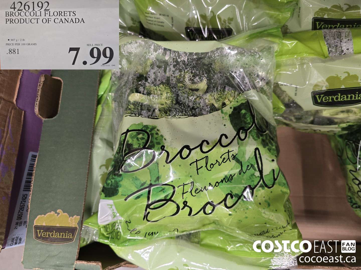 426192 BROCCOLI FLORETS PRODUCT OF CANADA $7.99