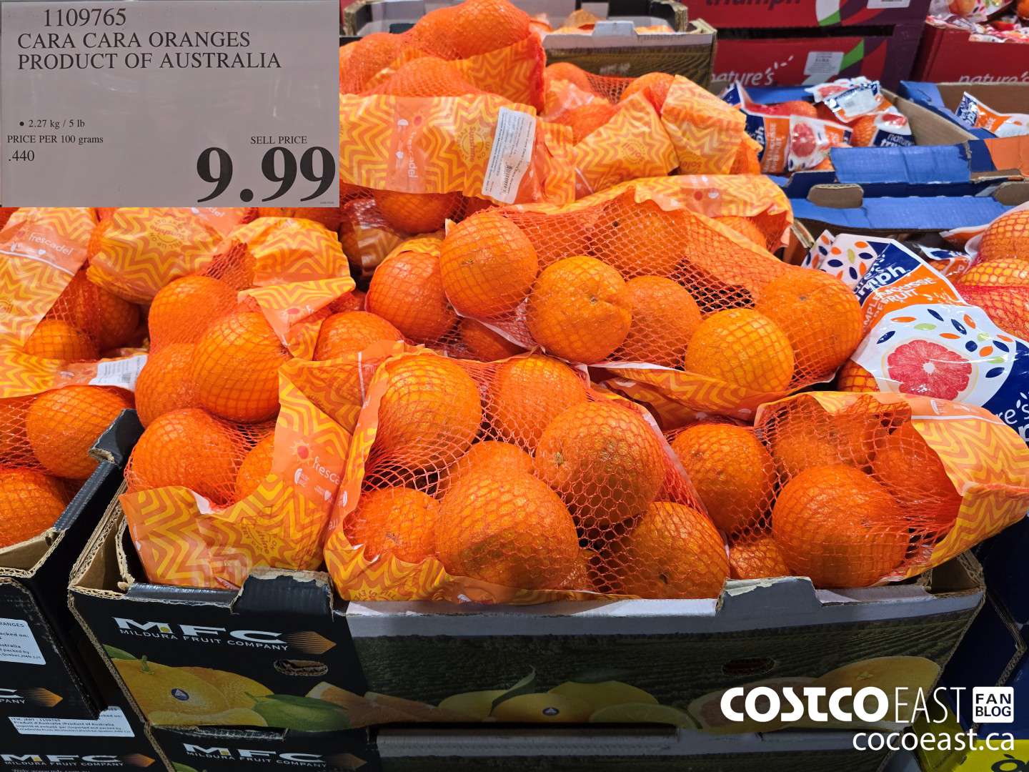 1109765 CARA CARA ORANGES PRODUCT OF AUSTRALIA $9.99