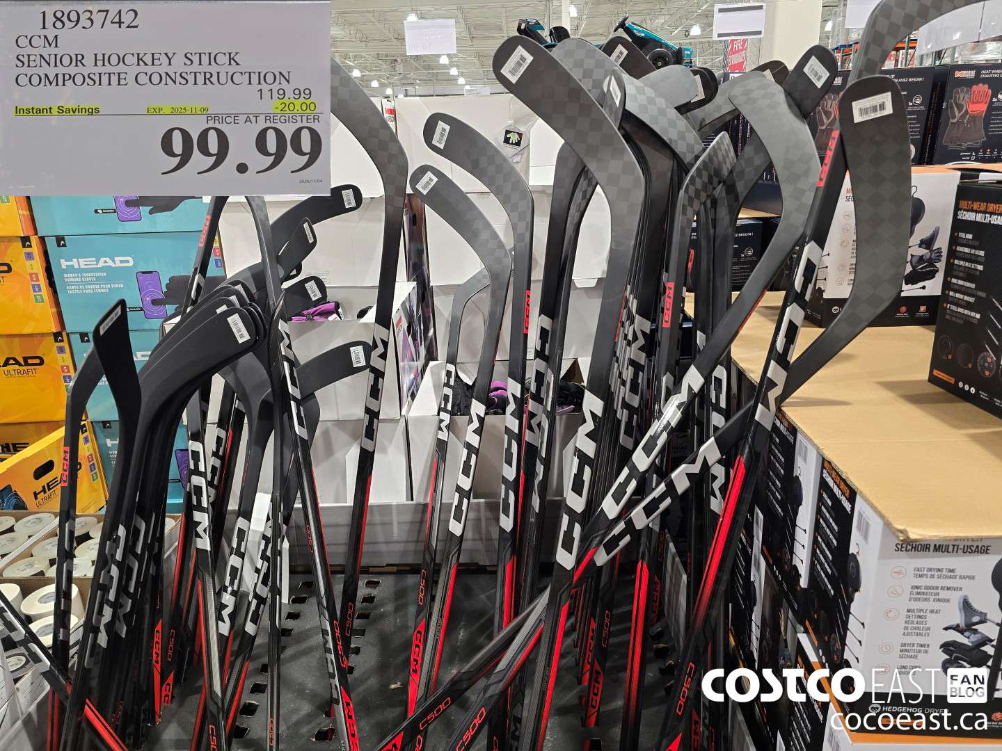 1893742 CCM SENIOR HOCKEY STICK COMPOSITE CONSTRUCTION ($20.00 INSTANT SAVINGS EXPIRES ON 2025-11-09) $99.99