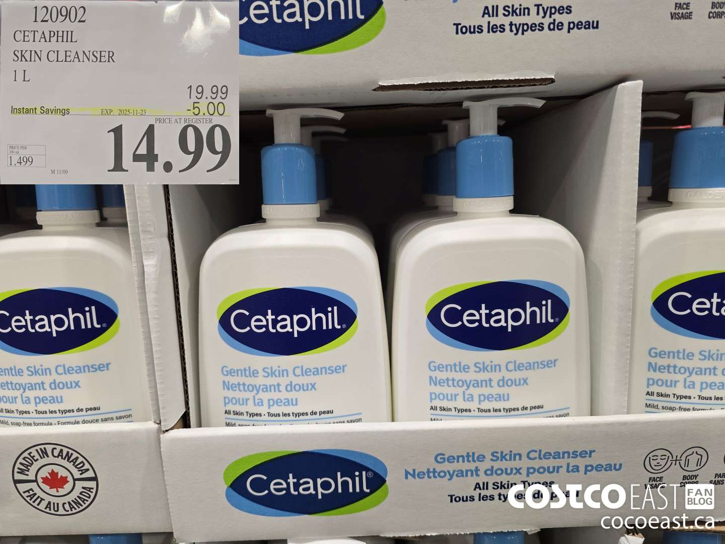 120902 CETAPHIL SKIN CLEANSER 1 L ($5.00 INSTANT SAVINGS EXPIRES ON 2025-11-23) $14.99