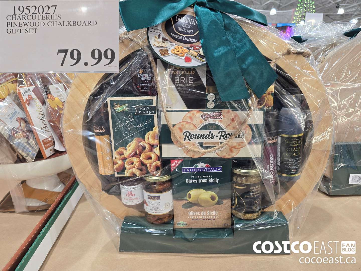 1952027 CHARCUTERIES PINEWOOD CHALKBOARD GIFT SET $79.99