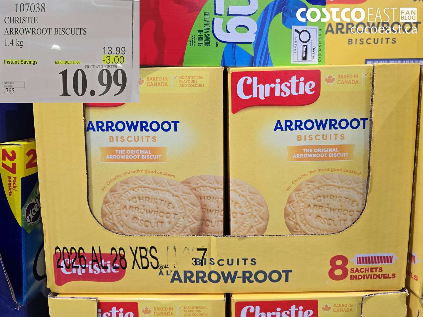107038 CHRISTIE BROWN ARROWROOT BISCUITS 1.4 KG ($3.00 INSTANT SAVINGS EXPIRES ON 2025-11-30) $10.99