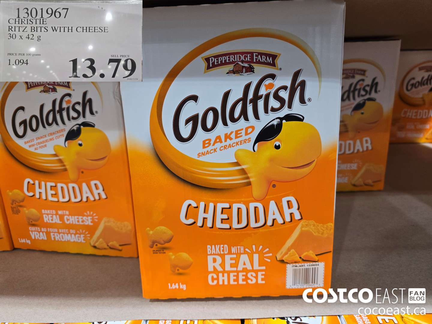 1301967 CHRISTIE RITZ BITS SANDWICHES 30 x 42 g $13.79