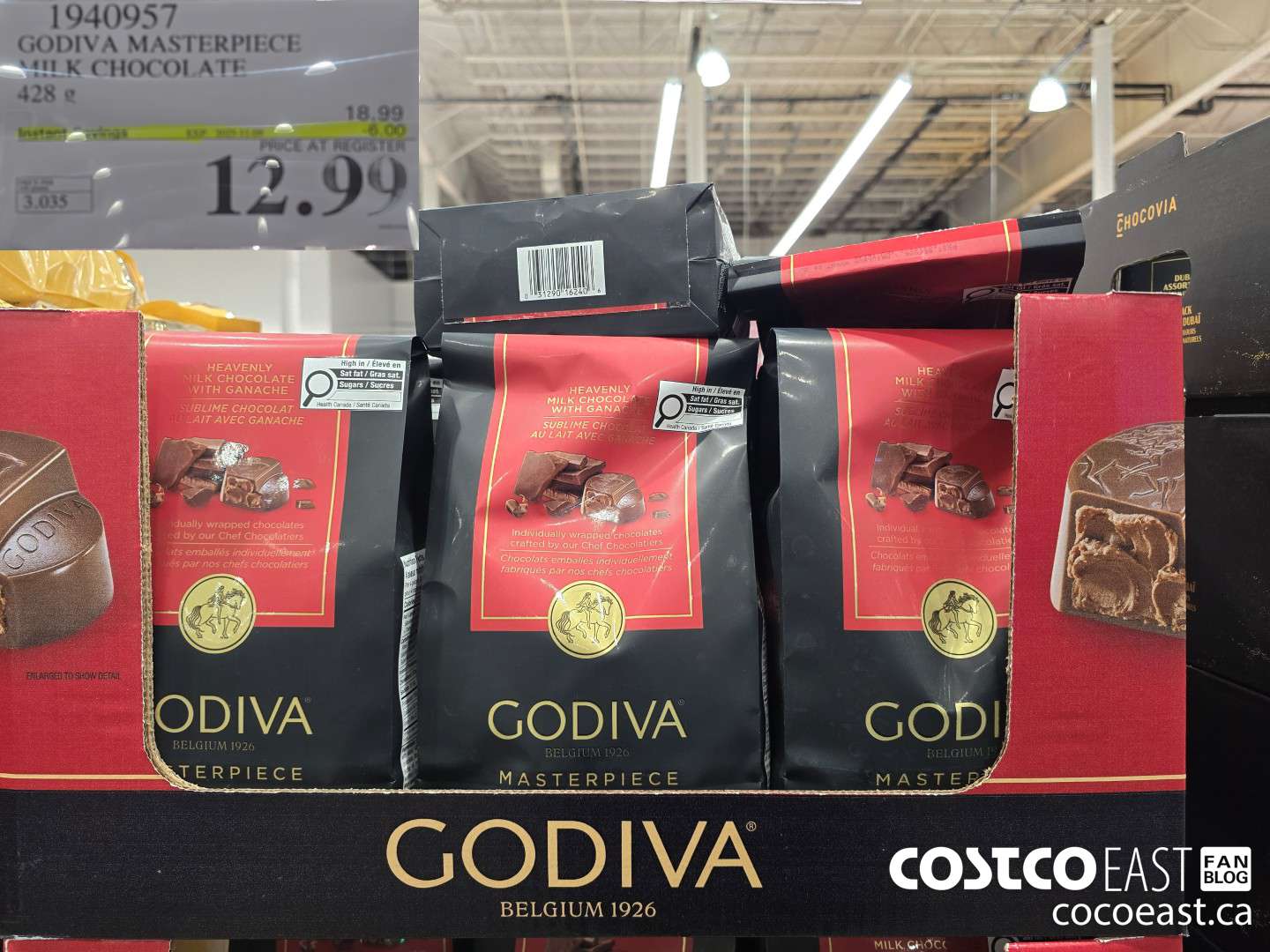 1940957 CODIVA MASTERPIECE MILK CHOCOLATE 428 g ($6.00 INSTANT SAVINGS EXPIRES ON 2025-11-09) $12.99